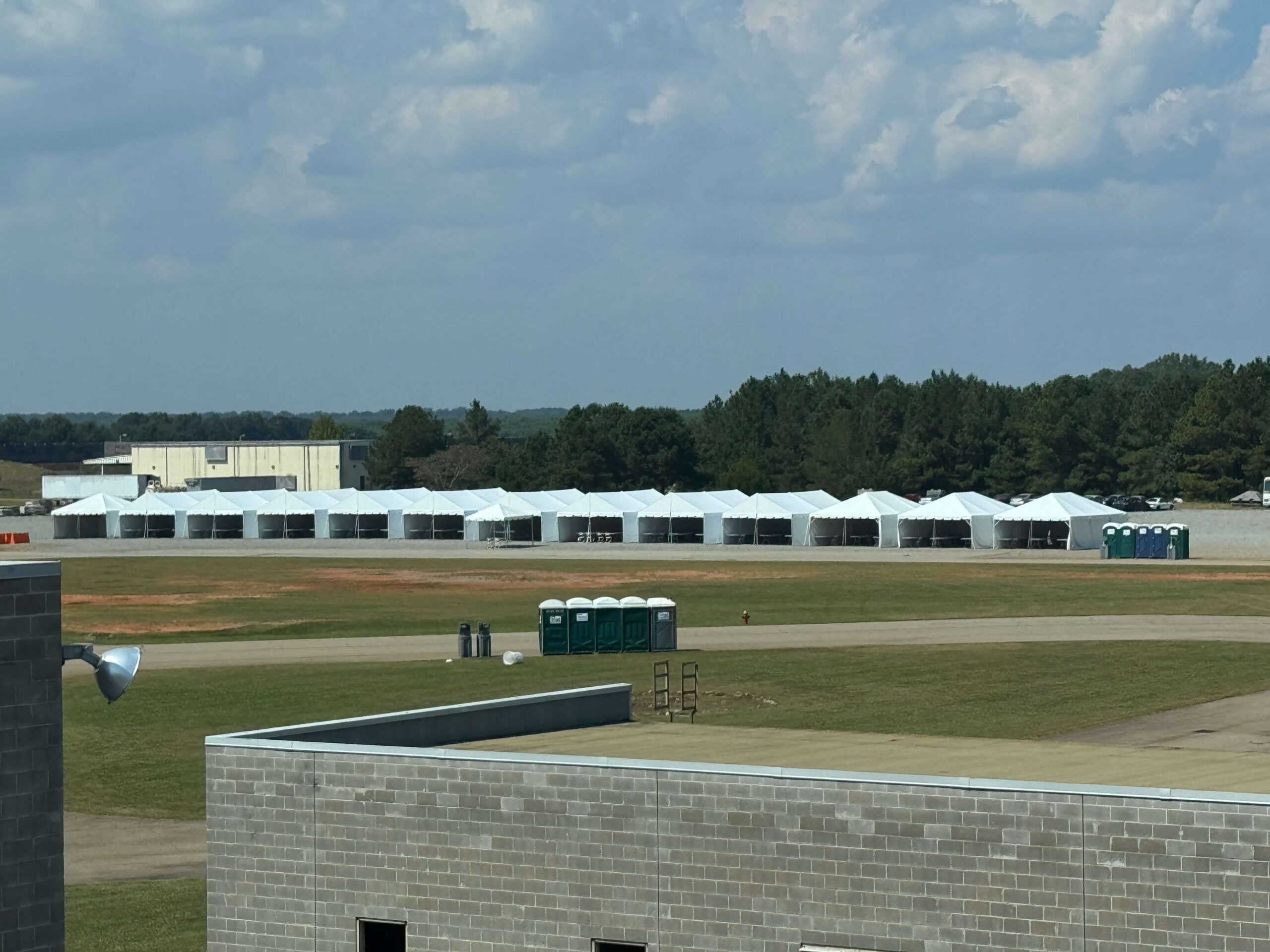 Industrial Events & Projects covered venue layout in Macon, GA