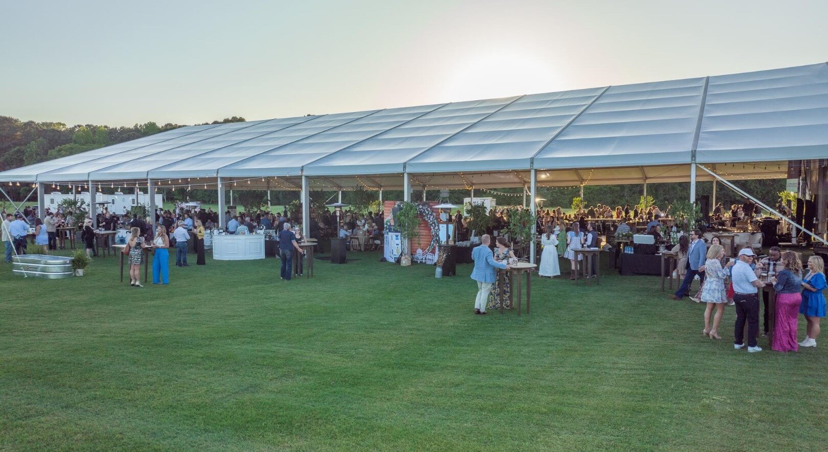 Church Events tent setup in Augusta, GA