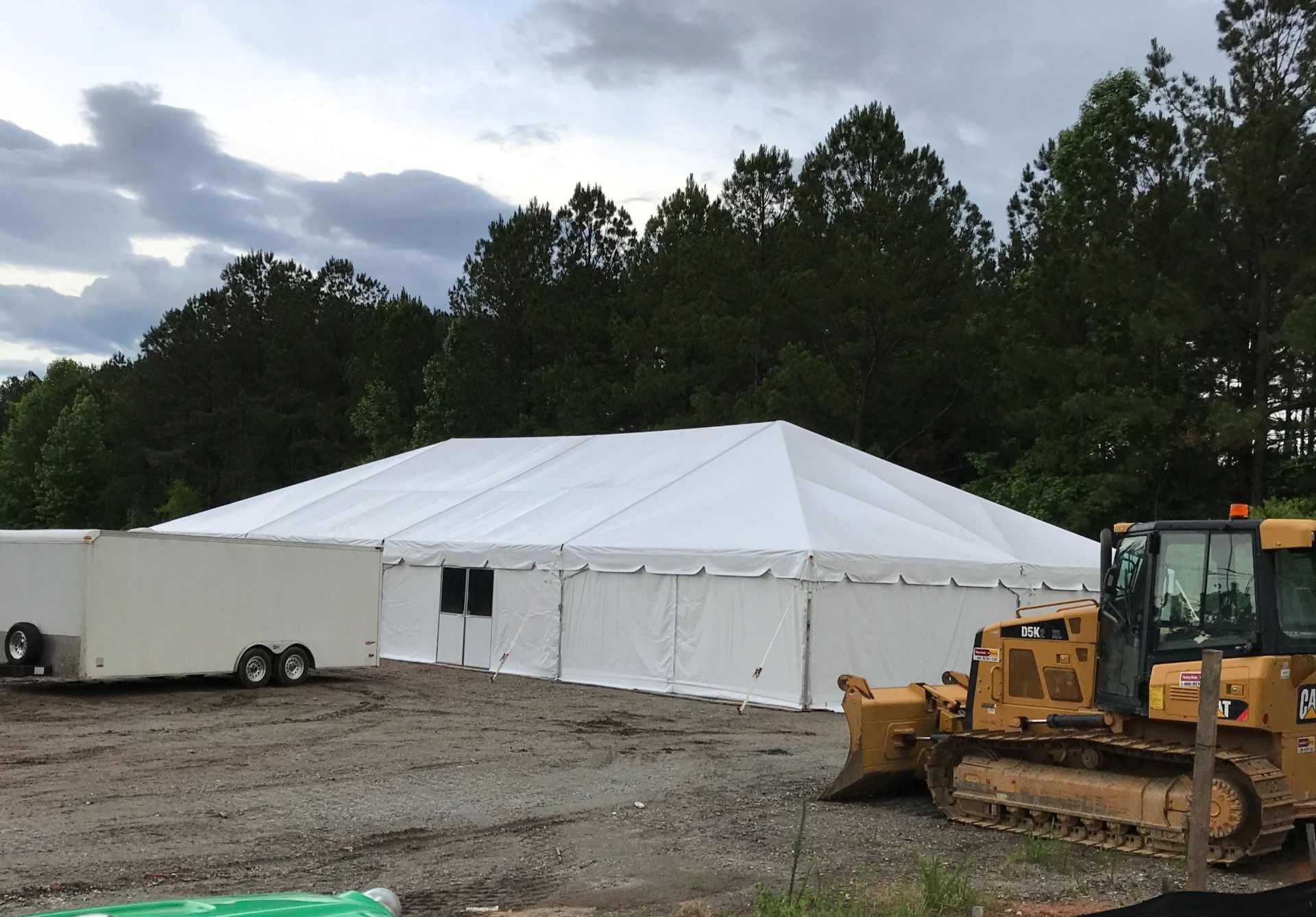 Industrial Events & Projects tent setup in Macon, GA